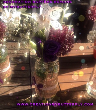 Pot de fleur décoratif table