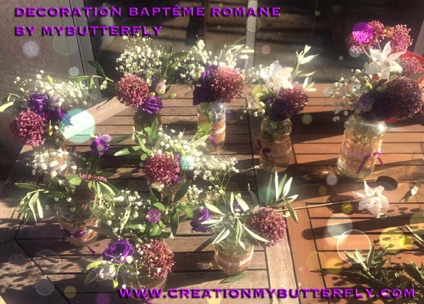 Pots de fleur décoratif table